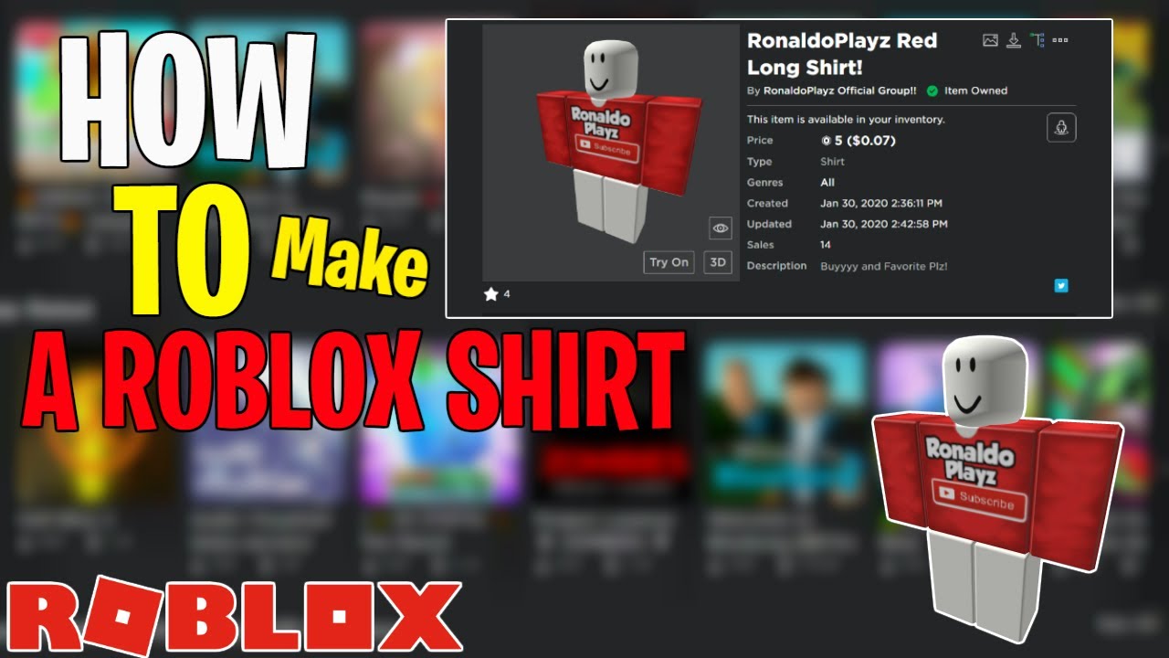 How To Get Any Shirt In The Catalog For Only 5 Robux Youtube