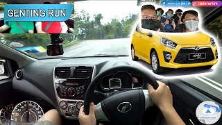 5大男人坐阿虾上云顶可以吗？| Perodua Axia 1.0 SE | Malaysia #POV [Genting Run 冲上云霄] [CC Subtitle]