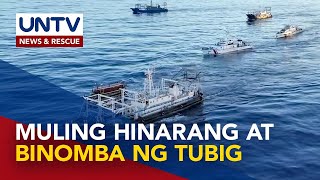 Barko ng PH, muling hinarang at binomba ng tubig ng barko ng China; Resupply mission, tagumpay