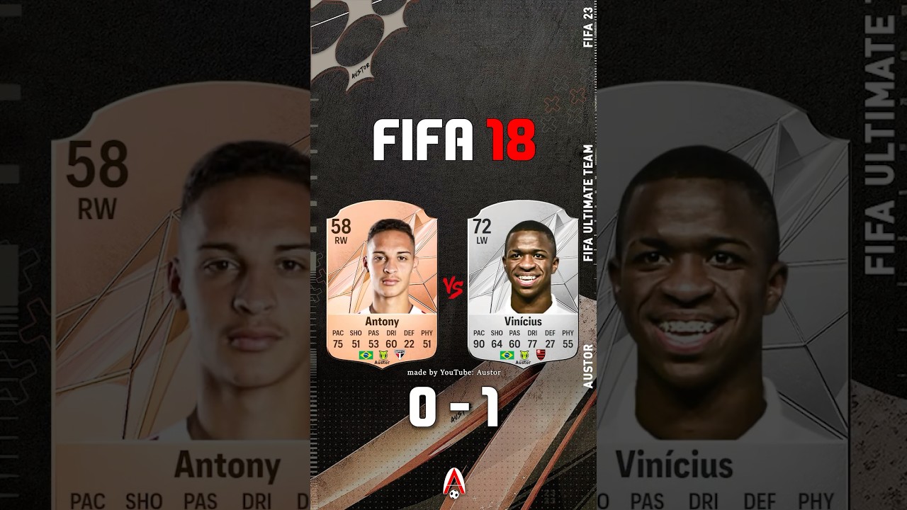 Antony VS Vinicius Jr FIFA EVOLUTION 