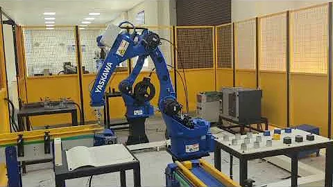 YASKAWA ROBOT || PICK & PLACE PROGRAM EXECUTED ||