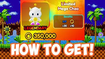 How To GET The LIMITED TIME MEGA CHAO In Sonic Speed Simulator (Roblox)