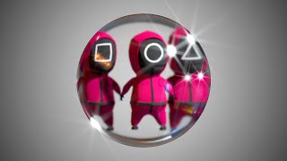 Art Softbody Simulation  -  Squid Game Soft Body Water Drop animation ASMR #4 screenshot 5