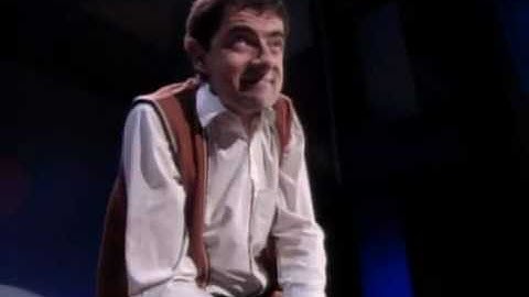 Rowan Atkinson Live - Star of Mr.Bean - Funny invisible drum
