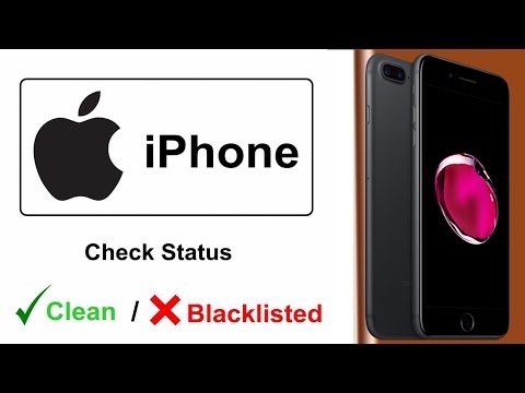 How to check iphone imei for iCloud clean(blacklisted or clean)