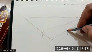 Doubt solve   2 point prespective drawing concept Match box