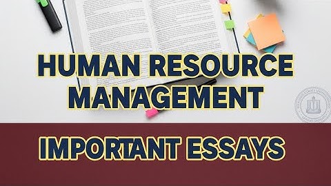 HUMAN RESOURCE MANAGEMENT ESSAYS #calicutuniversity #HRM #sabztalkz #learnwithtricksebi 
