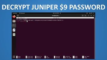 Decrypt Juniper $9$ password