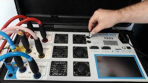 Energy meter testing in single load point using Calmet TS33 Test System
