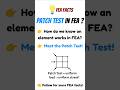 Heard of Patch Tests in FEA? #fem #software #mechanical #civilengineering #biomechanics #elements