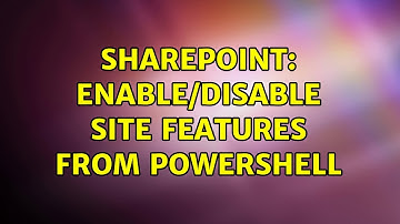 Sharepoint: Enable/Disable site features from powershell