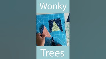 Wonky Tree Quilt Block Tutorial  #scrappyquilt #quilting #sewing