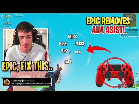 SWAY Heartbroken & Angry After using The New NERFED Aim Assist in Fortnite!