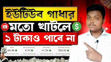 ইউটিউবের ইনকাম এতো সহজ না❗Youtube Monetization Rules | How To Monetize Youtube Channel fast