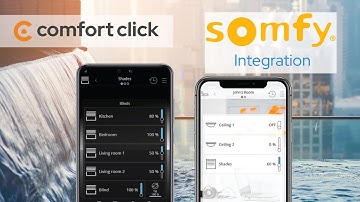 ComfortClick Somfy Integration with KNX, Modbus, BACnet, Z-Wave and more.