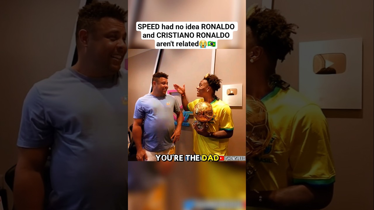 SPEED Visits RONALDO's House & Sees His BALLON D'OR #ishowspeed #brazilian #ronaldo #ballondor