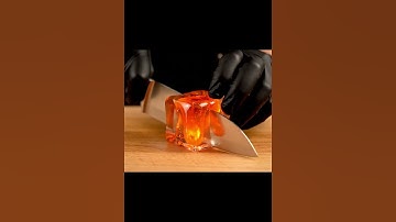 HONEY FILLED ICE CUBE #asmr #asmrvideo #youtube #satisfying