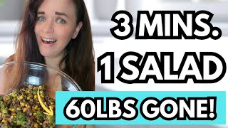 This 3-Minute High Fiber Salad Works Better Than Counting Calories (for me)