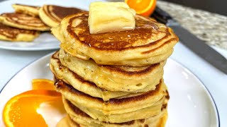 Рецепт Самые вкусные и простые панкейки которые Вы пожарите Проверенный рецепт Пышные ПАНКЕЙКИ на кефире 