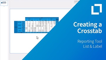 Creating a Pivot/Crosstab with List & Label Report Designer