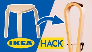IKEA DYI stitching pony - Kyrre stool leatherwork HACK