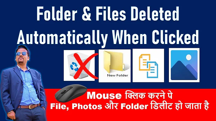 Files get deleted automatically when clicked | Any file that I open in the computer gets deleted