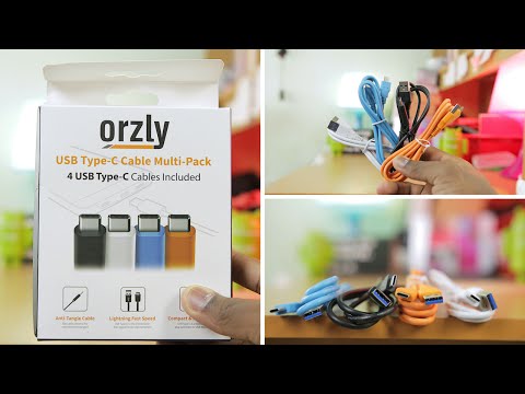 Orzly USB Type C Cable Multi Pack Unboxing