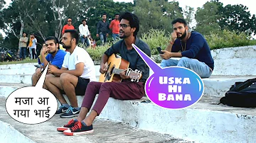 Randomly Singing In Public Place | Uska Hi Bana | Arijit Singh | By Vicky Bokadia..