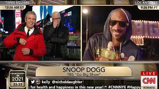 Anderson Cooper Can't Stop Laughing W\/ Andy Cohen \& Snoop Dogg | CNN New Year's Eve Live