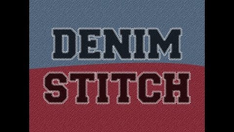 Denim Stitching | Photoshop Text Effects