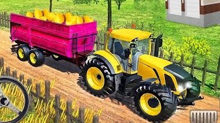 🚜 Real Tractor Driver Simulator Game 2020 |🚜 cargo tractor trolley simulator farming game | new game screenshot 3