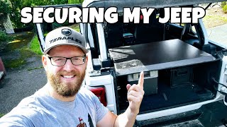 Jeep Wrangler JL  Securing my Cargo Area  Tuffy Security Enclosure Install & Review