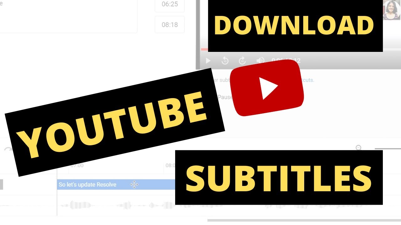 How to download subtitles from your videos YouTube