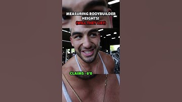 DO BODYBUILDERS LIE ABOUT THEIR HEIGHT? (HEIGHT CHECK) #bodybuilders #height #tall #trentwins #FIT