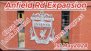 Anfield Rd Expansion - 1st May - Liverpool FC - latest progress update - #dji #ynwa by CP OVERVIEW 6,447 views 2 weeks ago 8 minutes, 59 seconds