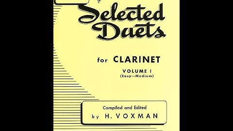 Rubank Selected Duets for Clarinet, Vol. 1, Magnani 5-8