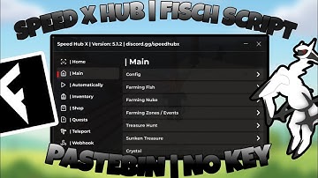 Fisch Script | Speed X HUB | Auto Fish, Teleport, Auto Rod | [DIRECT PASTEBIN] ✅