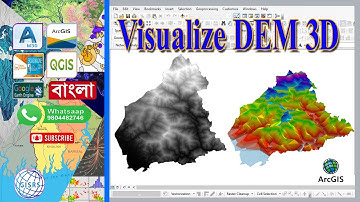 Visualize DEM 3D in ArcScene || DEM from ArcGIS into ArcScene || Showing DEM in 3D