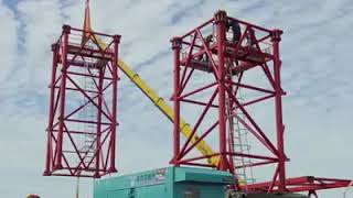 Jarang orang tau, ternyata beginilah proses pemasangan dan cara kerja luffing tower crane