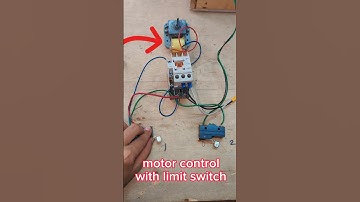Electrical motor control with limit switch #electricalwork #electrical_wiring