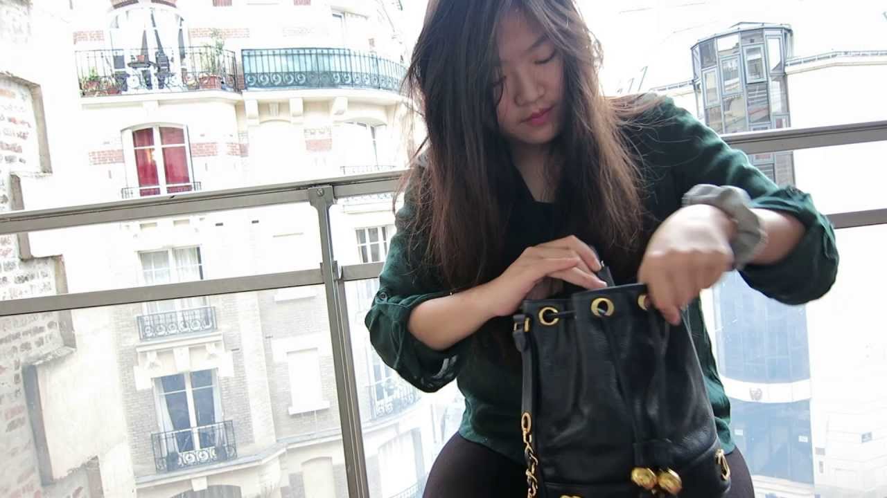 chanel bucket bag outfit