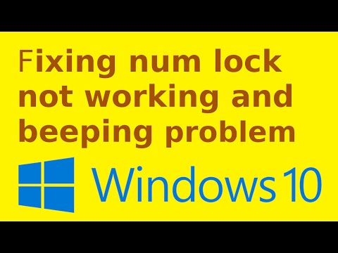 Fixing num lock beeping number key is not working num lock numeric in windows 10 suddenly beep