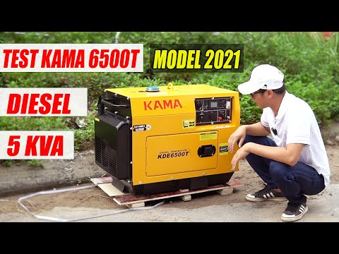 Test Máy Phát Điện KAMA 6500T Chạy Dầu Diesel 5Kw Thiết KẾ Mới Năm 2021 | Dáng Máy Nhật Test Máy Phát Điện KAMA 6500T Chạy Dầu Diesel 5Kw Thiết KẾ Mới Năm 2021 | Dáng Máy Nhật
