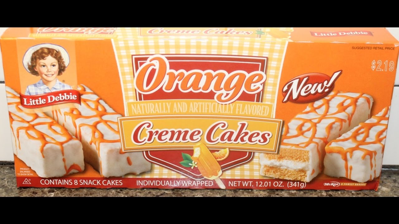 little debbie, orange creme cake, orange creme, snack cake, cake, new, new ...