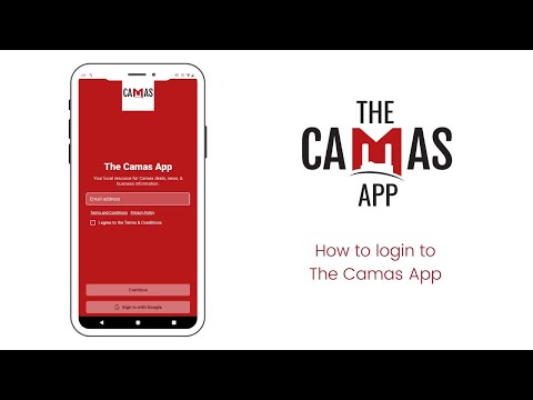 How To Login To The Camas APP