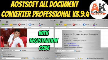 Aostsoft All Document Converter Professional v3.9.4  With Registration Code