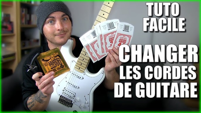 Changer les cordes d'une guitare électrique