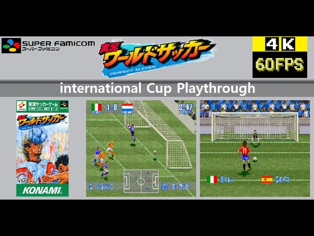 Sfc Jikkyou World Soccer Perfect Eleven 実況ワールドサッカー パーフェクトイレブン International Cup Playthrough Youtube