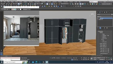 3DsMax Tutorials, Learn Texturing a Wardrobe from Scratch in 3dsmax ( Part 4)