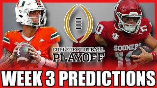 Playoff Predictions - Updated for Week 3 of the 2025 Season